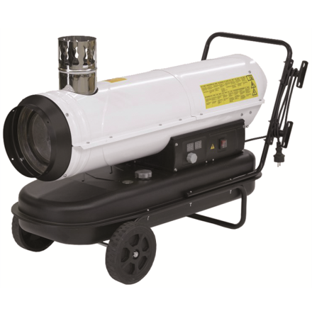 Dieselkanon 30kW med skorsten